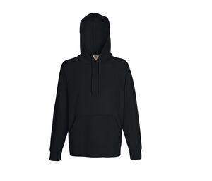 FRUIT OF THE LOOM SC362 - Lightweight Hooded Sweat Black