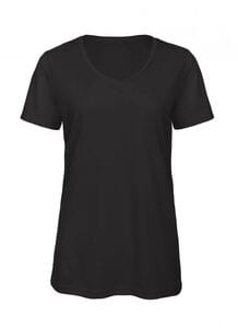 B&C BC058 - TW058 V TRI-BLEND WOMEN Black