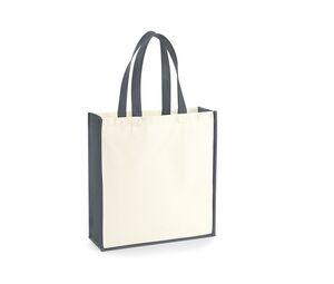 Westford mill WM600 - Gallery shopping bag Natural / Graphite Grey