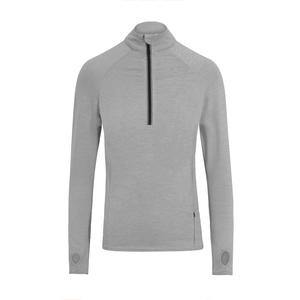 Just Cool JC030 - Zip-neck sports t-shirt Silver Grey