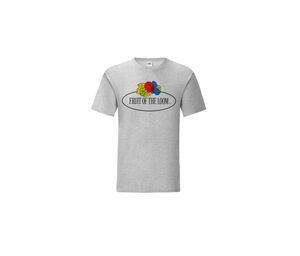 FRUIT OF THE LOOM VINTAGE SCV150 - Fruit of the Loom logo men's t-shirt Heather Grey