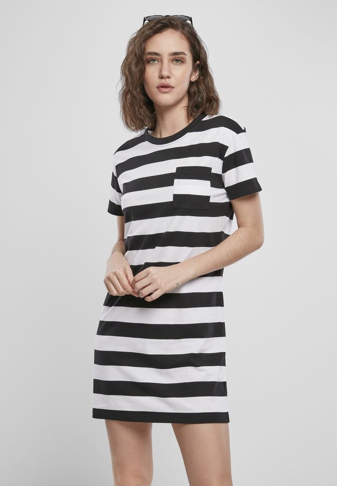 Urban Classics TB3637C - Ladies Stripe Boxy Tee Dress