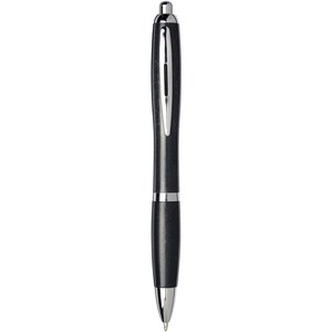 PF Concept 107379 - Nash wheat straw chrome tip ballpoint pen Solid Black