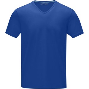 Elevate NXT 38016 - Kawartha short sleeve men's GOTS organic V-neck t-shirt Pool Blue