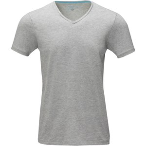 Elevate NXT 38016 - Kawartha short sleeve men's GOTS organic V-neck t-shirt Grey melange