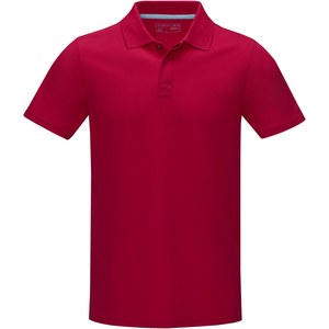 Elevate NXT 37508 - Graphite short sleeve men’s GOTS organic polo Red