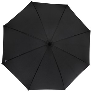 Luxe 109413 - Fontana 23" auto open umbrella with carbon look and crooked handle Solid Black