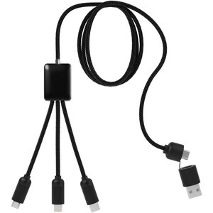 SCX.design 2PX064 - SCX.design C28 5-in-1 extended charging cable Solid Black