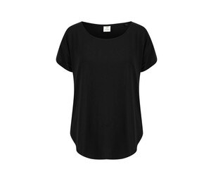 TOMBO TL527 - T-shirt with notched collar Black