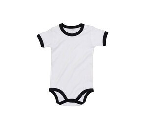 BABYBUGZ BZ019 - Baby bodysuit with contrasts White / Black