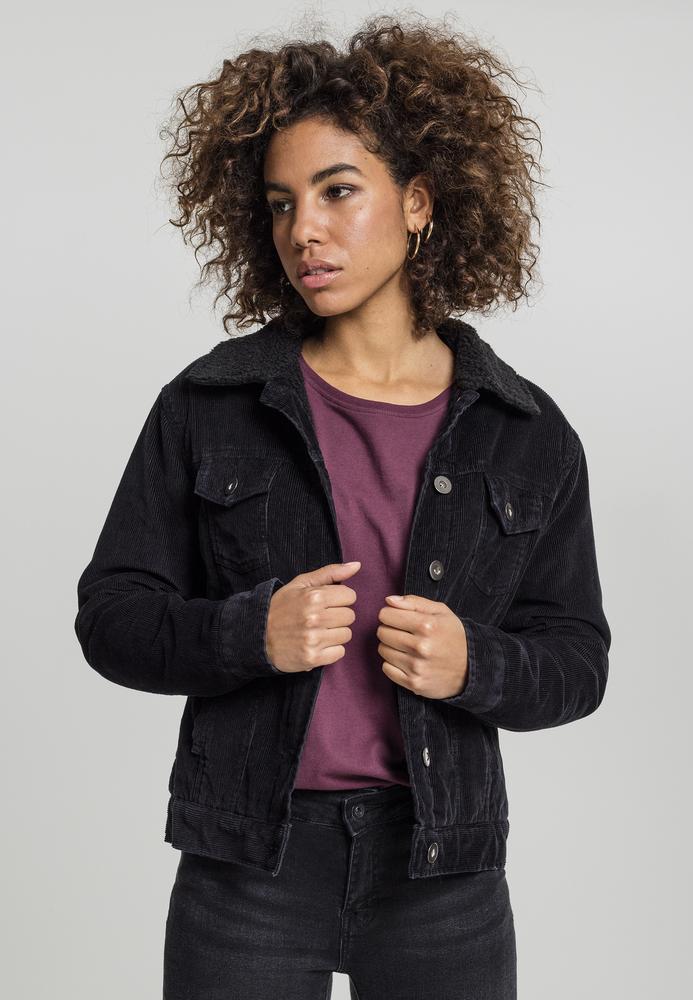 Ladies Sherpa Corduroy Jacket