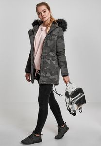 Urban Classics TB1761C - Ladies Overdyed Camo Parka