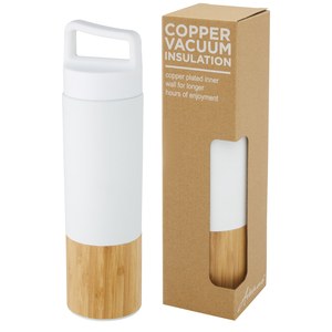 PF Concept 100669 - Torne 540 ml copper vacuum insulated stainless steel bottle with bamboo outer wall
